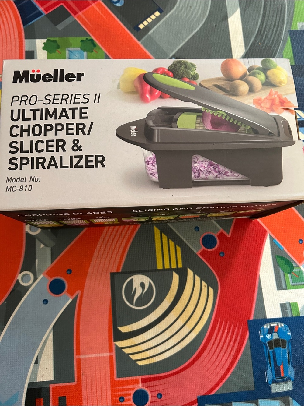 Pro-Series II Chopper, Slicer & Spiralizer - Gray with Lime Green Accents